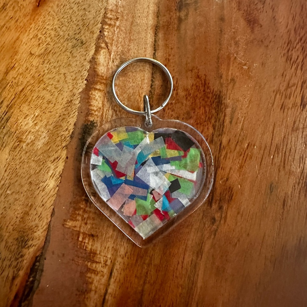 Taylor Swift The Eras Tour confetti keychain